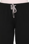Rosaline U&I Knit Cotton Pyjama - Black Oyster — thumbnail 5